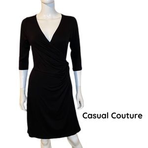 NWT: Casual Couture by green envelope wrap dress